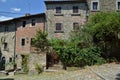 Rustic house facade in tuscany, italy