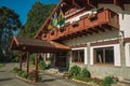 Rustic house in a park on the town of Gramado Royalty Free Stock Photo