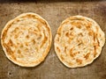Rustic indian roti prata Royalty Free Stock Photo