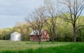 Rustic Indiana barn and silo