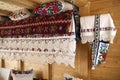 Rustic interior in an old house from Maramures, Romania