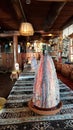 Rustic interior of traditional folk cafe in Turkey