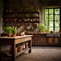 Rustic Italian kitchen photography