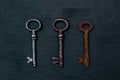 Rustic keys Royalty Free Stock Photo