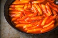 Rustic korean spicy rice cake tteokbokki Royalty Free Stock Photo