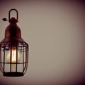 Vintage light fixture, blur and bokeh background