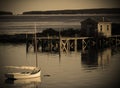 Rustic lobster shack in Maine near Acadia National Park