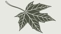 Rustic maple leaf vector, muted autumn tones for nature inspired designs, vector design Generative AI Royalty Free Stock Photo