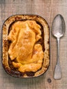 Rustic meat pie Royalty Free Stock Photo