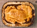 Rustic meat pie Royalty Free Stock Photo