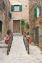 Rustic mediterranean village Valldemossa at Mallorca, Spain Royalty Free Stock Photo