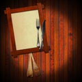 Rustic Menu Background Royalty Free Stock Photo