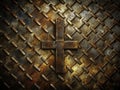 Rustic Metal Crosshatch Texture Background A Detailed Grungy Industrial Design for Your Projects
