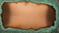 Rustic Metal Frame with Copper Edge Royalty Free Stock Photo
