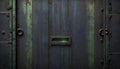 Rustic Metal Grunge Garage Door, Generative AI