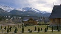 Rustic Monastery At The Foothill Of The Mountain