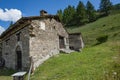 Rustic mountain stone house formerly inhabited by shepherds and peasants