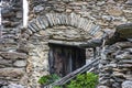 Rustic mountain stone house formerly inhabited by shepherds and peasants
