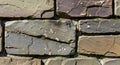 Rustic Multi-Toned Stone Wall Texture Close-up Royalty Free Stock Photo