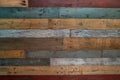Multicolor wood pallet wall Royalty Free Stock Photo