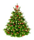 Rustic natural Christmas tree