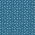 Rustic navy-blue design Small flower background Simple white flowers fabric pattern Ditsy girl floral dress print Royalty Free Stock Photo