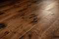 Rustic oak planks wooden floors , created with Generative AI technology