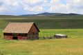 Rustic old barn in Montana. Royalty Free Stock Photo