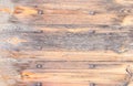 Rustic old brown wood boards with rusty nails Royalty Free Stock Photo