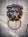 Rustic old door knocker Royalty Free Stock Photo