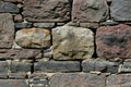 Old chiseled stone wall of barn Royalty Free Stock Photo