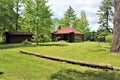 Rustic old log cabin located in Childwold, New York, United States