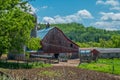 Rustic old red barn historic Royalty Free Stock Photo
