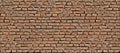 Rustic old red brick wall and concrete texture background Royalty Free Stock Photo
