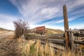 Rustic old rusty barn on an Idaho ranch