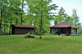 Rustic old log cabin located in Childwold, New York, United States