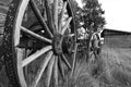 Rustic Old Wagon Wheels Royalty Free Stock Photo