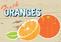 Rustic Oranges Sign