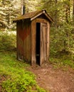 Rustic outhouse Royalty Free Stock Photo
