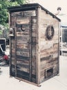 Rustic outhouse shed