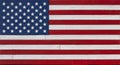 Rustic Painted Wood American Flag Royalty Free Stock Photo