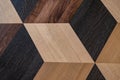 Rustic parquet flooring, geometric pattern Royalty Free Stock Photo