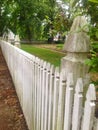 Rustic picket fence