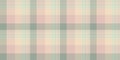 Rustic plaid seamless fabric, custom textile tartan check. December background texture pattern vector in light and pastel colors