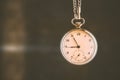 Rustic Pocket Watch. Deadline, Running Out of Time and Urgency. Royalty Free Stock Photo