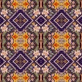 Rustic provence floral pattern background. Boho whimsical french swatch for repeat tile. Country cottage vintage quilt
