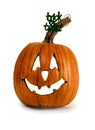 Rustic Pumpkin Jack-O-Lantern