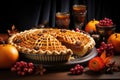 Rustic pumpkin pie: thanksgiving\'s homemade treat