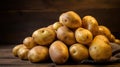 rustic raw potato vegetable Royalty Free Stock Photo