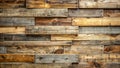 Rustic reclaimed wood paneling background texture a varied collection of natural wood tones and grain patterns. Generative AI Royalty Free Stock Photo